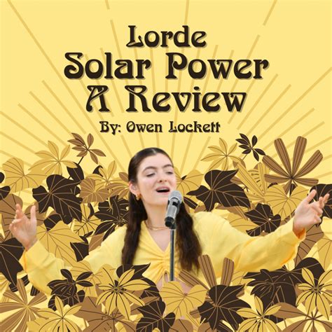 Solar Power by Lorde: Album Review – Enloe Eagle's Eye