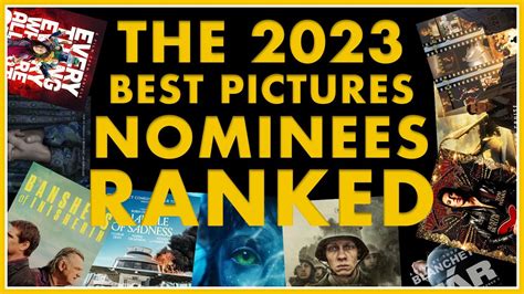 the 2023 best picture nominees ranked - YouTube