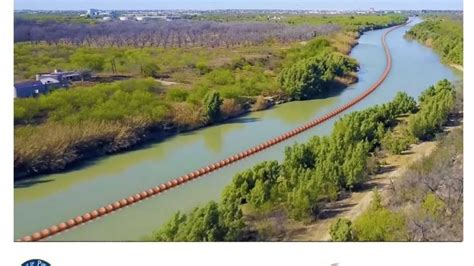 Floating border wall arrives at Texas-Mexico border