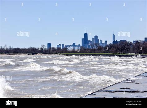 Big city skyline along the waterfront Stock Photo - Alamy