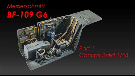 Bf-109 G6 - Eduard Brassin Cockpit 1/48 Scale Model - Part 1 of 2 - YouTube