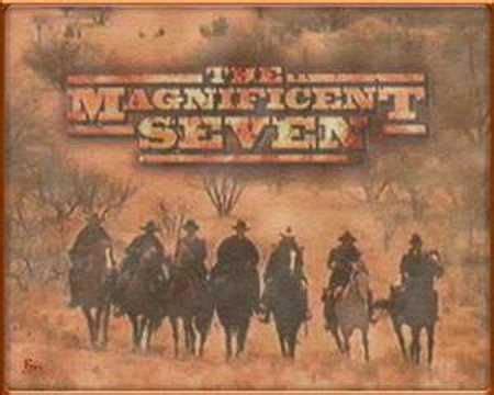 Magnificent Seven Theme - 1960 classic western staring Yul Brynner, Steve McQueen, Eli Wallach ...