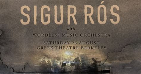 PRESALE: Sigur Rós 2023 World Tour Comes to SF (Aug. 26)