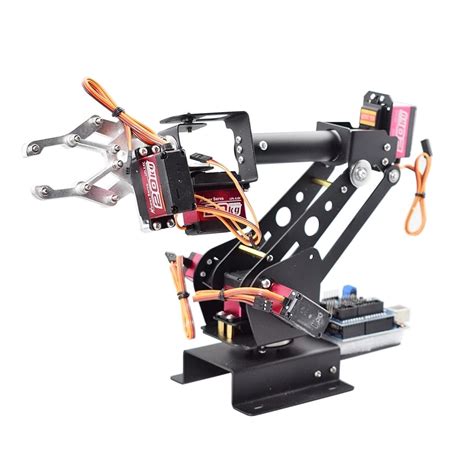 Buy Robot arm 6 DOF Robotic Arm Gripper Claw Manipulator for Microcontroller Teaching Robot Kit ...