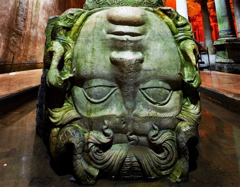 Basilica Cistern of Istanbul and Famous Heads of Medusa