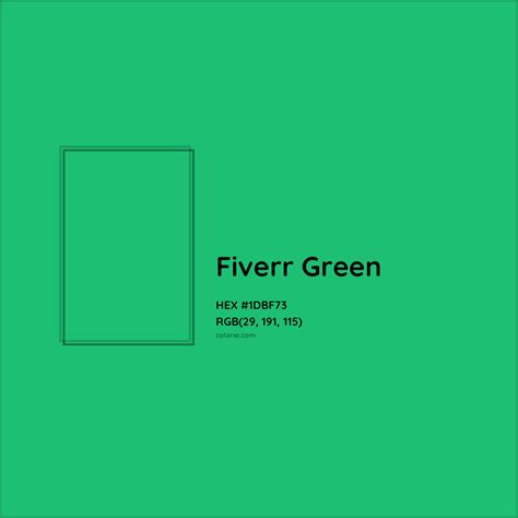 About Fiverr Green Color - Color codes, similar colors and paints ...