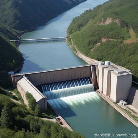 Hydroelectric Power Plant Details | Stable Diffusion Online