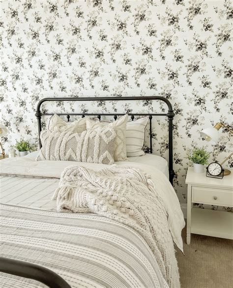 Guest Bedroom with New Wallpaper! in 2021 | Guest bedroom, Bedroom, Room