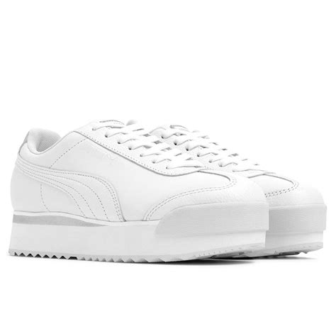 Puma Women's Roma Amor Leather - White/White – Feature