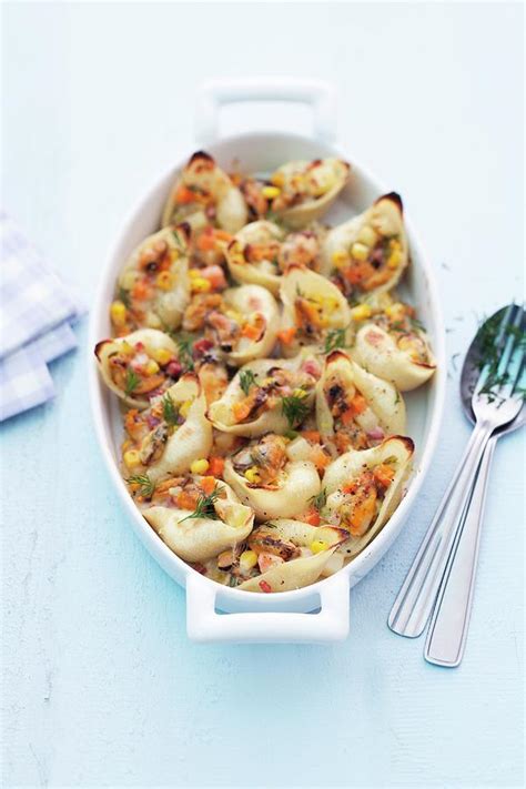 Conchiglie Stuffed With Seafood And Vegetables Photograph by Michael Wissing