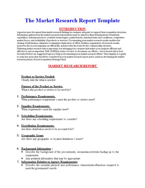 Market Research Report Template - Red and Blue Design