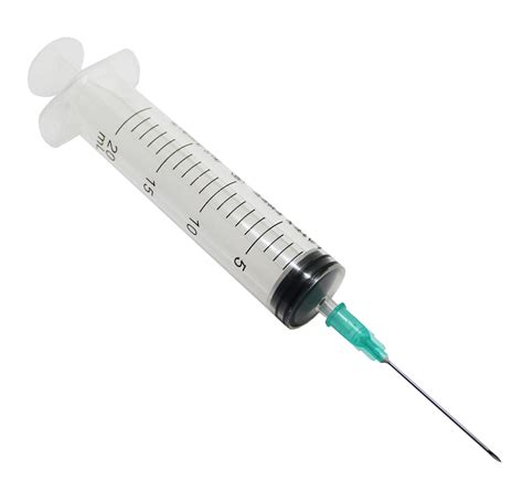 20ml Syringe With 21G x 1, 1/2" inch Hypodermic Needle Rays InJ/Light — RayMed