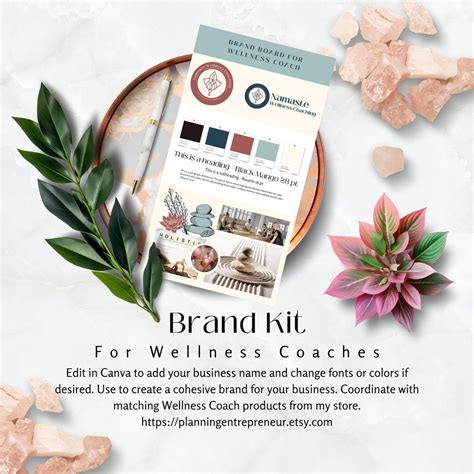 Brand Kit Canva Logo Colors Hex, INSTANT Download, Wellness Coach Zen ...