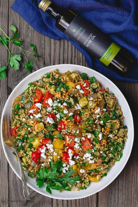 Mediterranean Roasted Vegetables Barley | Lemon Pies