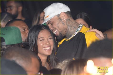 Chris Brown Packs on PDA with Rumored Girlfriend Ammika Harris: Photo ...