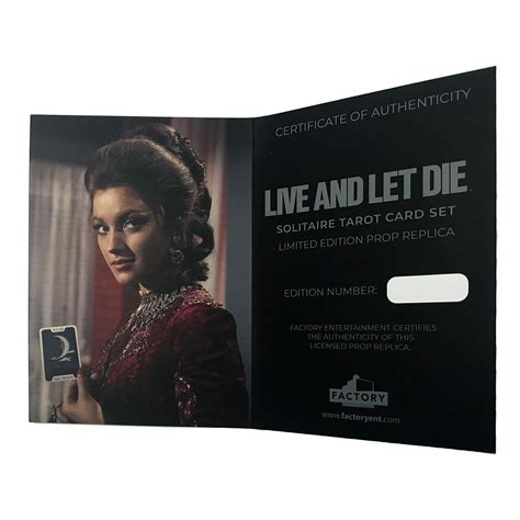 Other products :: Replicas :: James Bond Live and Let Die Tarot Cards ...