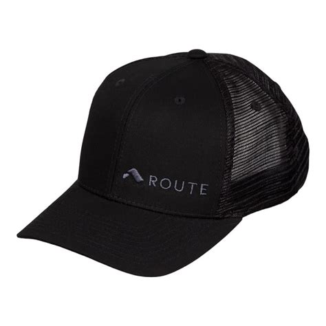 Mesh Trucker Hat (Black) - Route Store