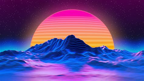 2048x1152 Retro Big Sunset 5k Wallpaper,2048x1152 Resolution HD 4k Wallpapers,Images,Backgrounds ...