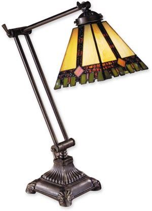 Dale Tiffany TA100114 1 Light Geo Swing Green Square Desk Lamp Antique Brass | Lamp, Table lamp ...