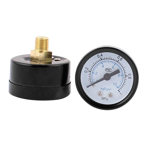 Round 1/8 BSP Male Thread Dial Water Pneumatic Air Pressure Gauge 2Pcs - Walmart.com
