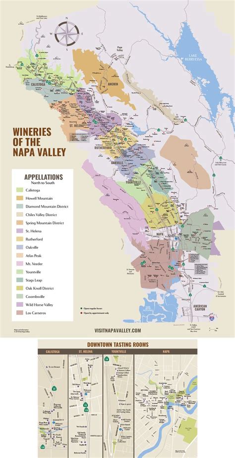 Napa valley wine maps - cloudsjord