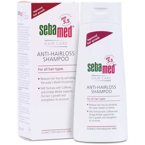 Sebamed Anti Hair Loss Shampoo for Thinning Hair Supports Natural Hair Growth Helps Fight Hair ...