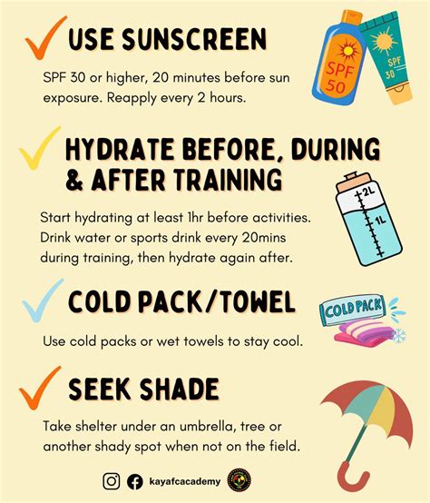 Summer Safety Tips - Kaya FC Academy