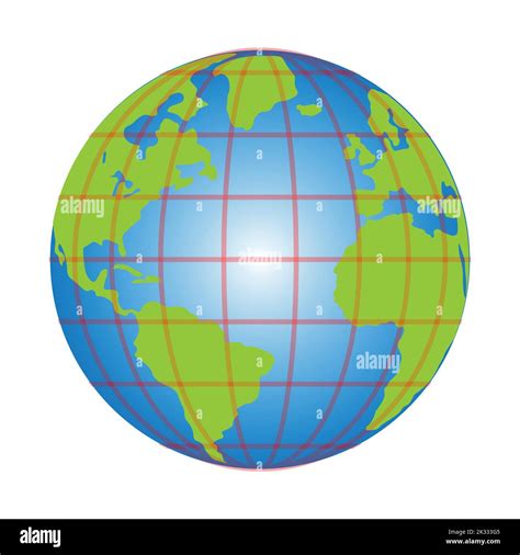 latitude and longitude diagram of earth Stock Vector Image & Art - Alamy