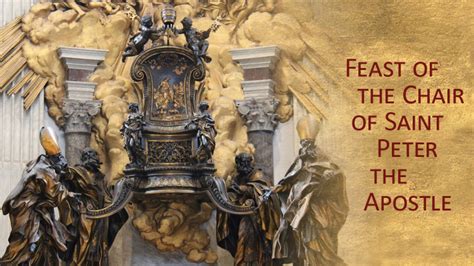 Feast of the Chair of Saint Peter the Apostle - Vatican News