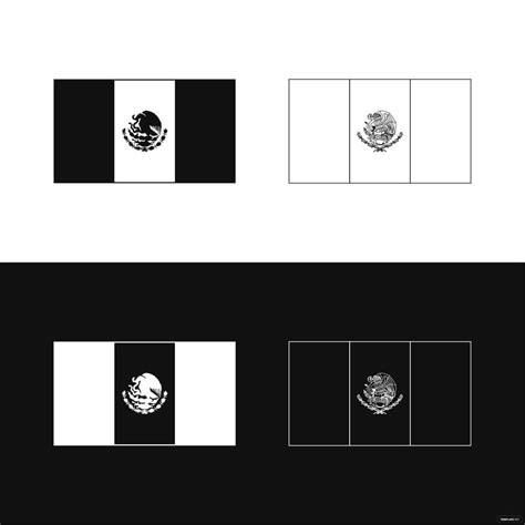 Black And White Mexican Flag Svg Mexico Flag Svg Mexican Svg Mexico | Images and Photos finder