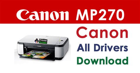 Canon PIXMA MP270 Driver and Software Download