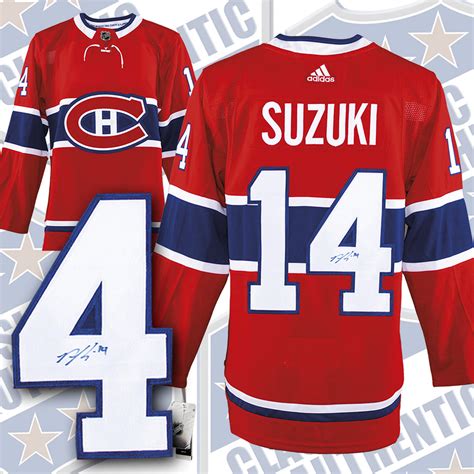 NICK SUZUKI Montreal Canadiens Adidas autographed jersey (#9909 ...