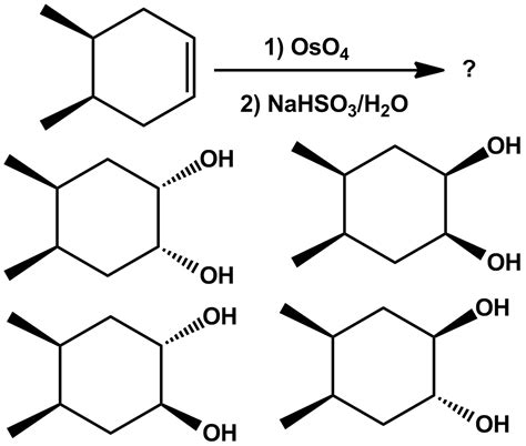 Solved -The oxidation of the given alkene with osmium | Chegg.com