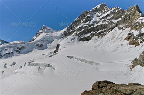 Glacier on the top of Jungfrau Stock Photo by porojnicu | PhotoDune