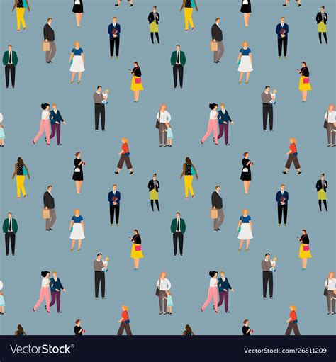 Crowd people Royalty Free Vector Image - VectorStock