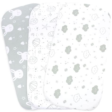 Bassinet Sheet Set – 3 Pack - Keep Baby Happily Sleeping in Cold & Hot Weather w/ Ultra-Soft ...