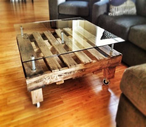 Wooden Pallet Coffee Tables On Wheels | Pallet Ideas