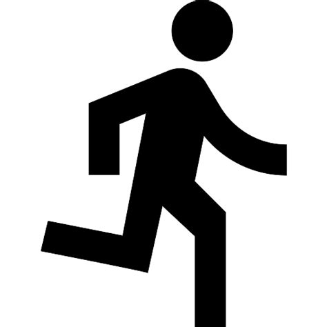 Directions run icon vector SVG, PNG download free