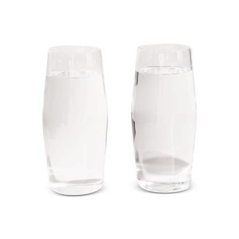 Century 16 oz Glasses - Set of Two, Clear - Gessato Design Store