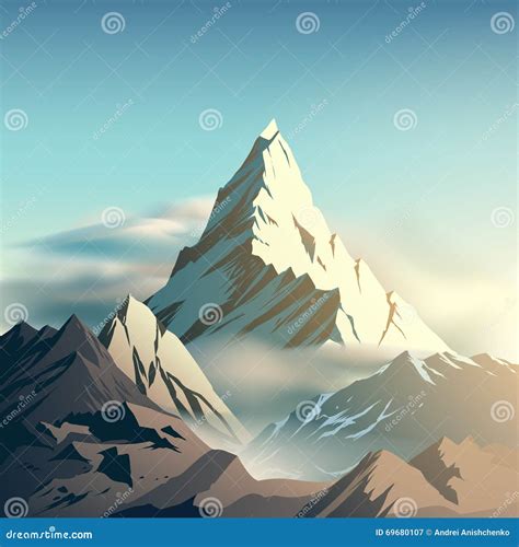 Mountain Illustration Stock Vector - Image: 69680107