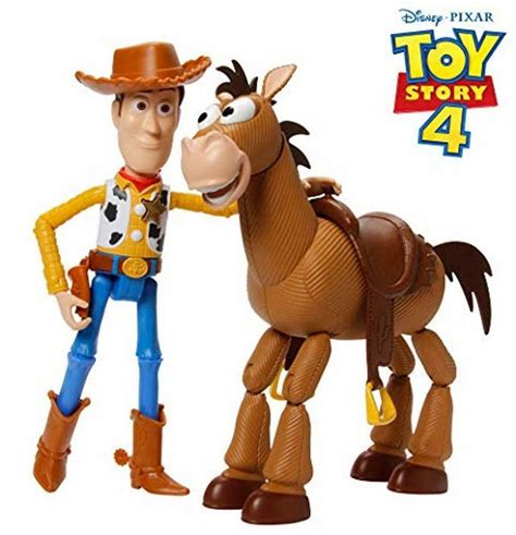 Toy Story 4 Woody & Bullseye Disney Pixar Fun Figures For Kids (Ages 3 & Up) | #2017933170