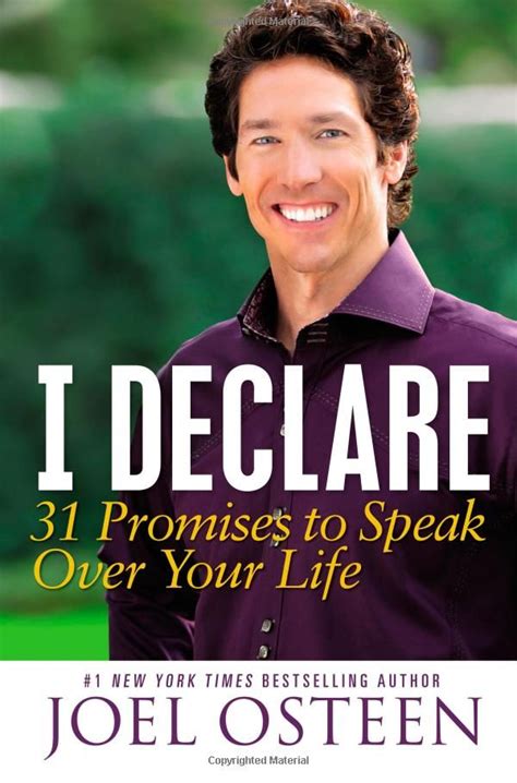 I Declare: 31 Promises to Speak Over Your Life | Joel osteen, Amor, The ...