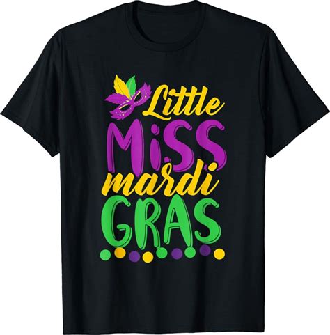 Kids Little Miss Mardi Gras Funny Mardi Gras 2023 T-Shirt sold by ...