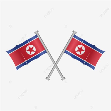 North Korea Flag Vector, North Korea, Flag, National PNG and Vector ...