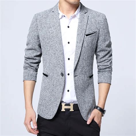 2017 men's casual suit designs fashion slim fit young men Blazer suit ...