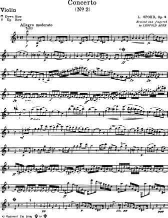 Violin Concerto No. 2 in D minor, Op. 2 (Louis Spohr) | Free Violin Sheet Music