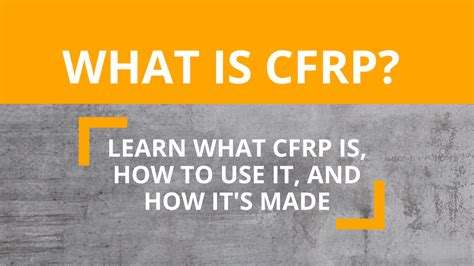 What Is CFRP? All About Carbon Fiber Reinforced Polymers — Coordinated Systems Consulting