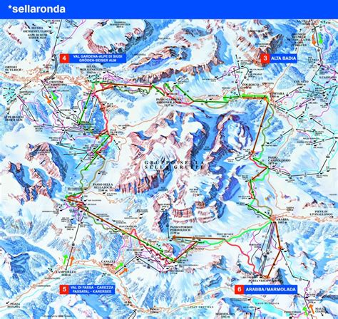 Val Gardena-map - Ski portal