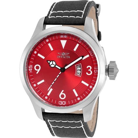 Invicta Aviator Red Dial Men's Watch 19418 - Aviator - Invicta - Watches - Jomashop