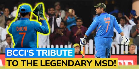 BCCI retires MS Dhoni‘s iconic number 7 jersey; not to be donned by any ...